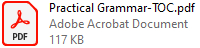 TOC for Practical Grammar Teaching for the Second Language Classroom